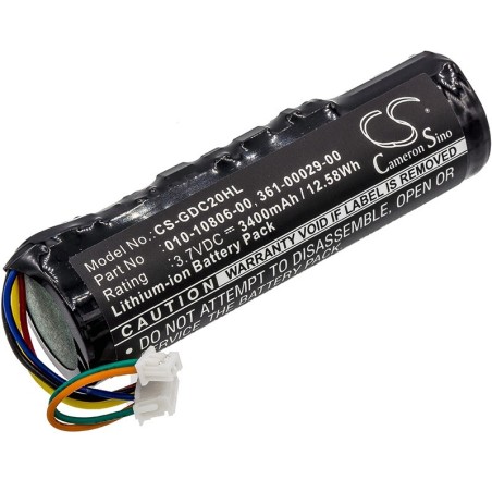 Batterie pour Garmin DC40 Astro System (3400 mAh/12.58 Wh, 3.7 V)