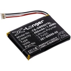 Batterie pour Garmin GAB102 (400 mAh/1.48 Wh, 3.7 V)