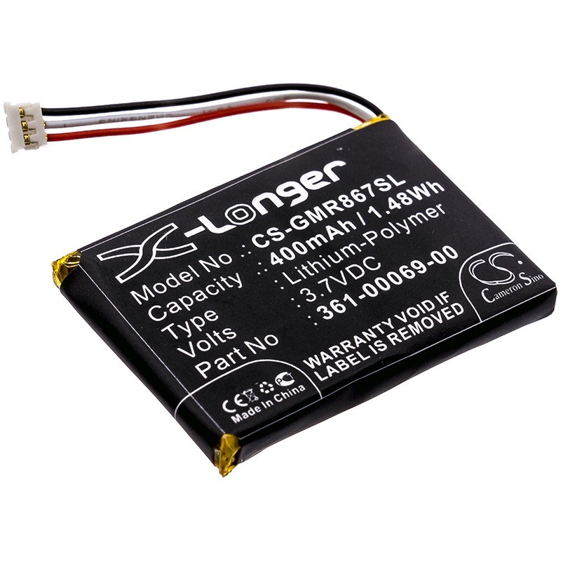 Batterie pour Garmin Delta Training Collar (400 mAh/1.48 Wh, 3.7 V)