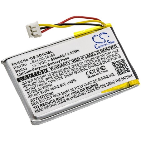 Batterie pour SportDog DF-CTR (950 mAh/3.52 Wh, 3.7 V)