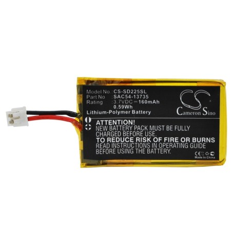 Batterie pour SportDog SD-425 (160 mAh/0.59 Wh, 3.7 V)