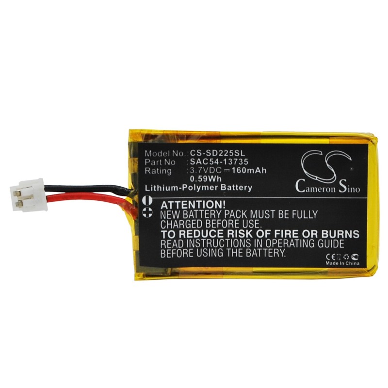 Batterie pour SportDog SD-575E (160 mAh/0.59 Wh, 3.7 V)