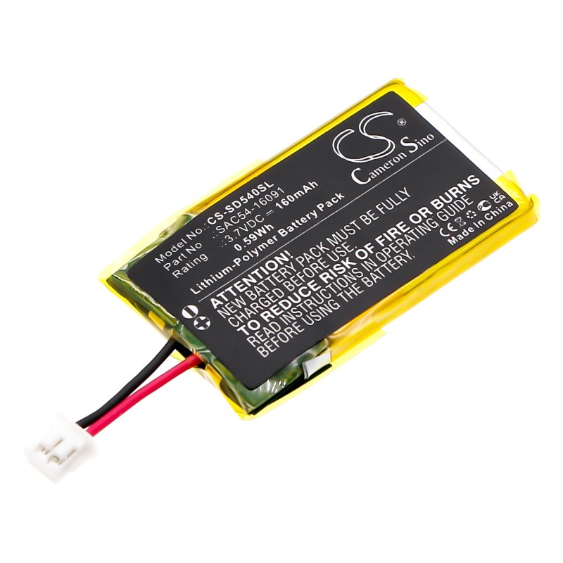 Batterie pour SportDog SAC54-16091 (160 mAh/0.59 Wh, 3.7 V)