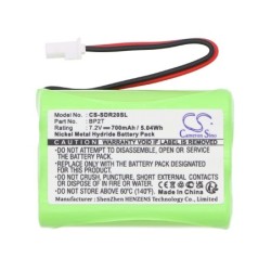 Batterie pour Dogtra 2000B Transmitter (700 mAh/5.04 Wh, 7.2 V)