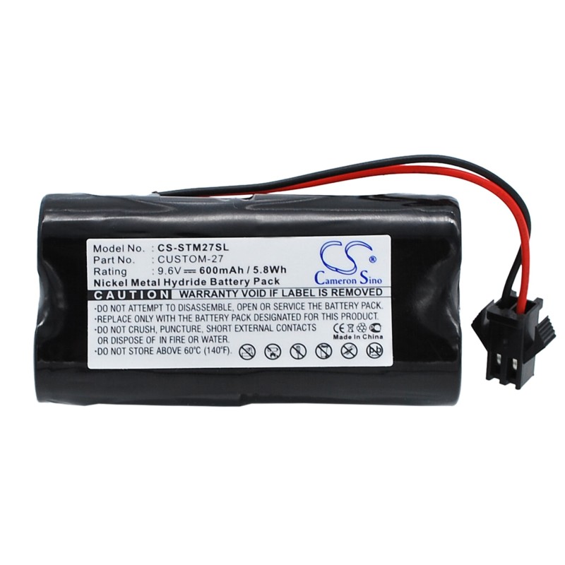 Batterie pour Tri-Tronics 1016200 (600 mAh/5.76 Wh, 9.6 V)