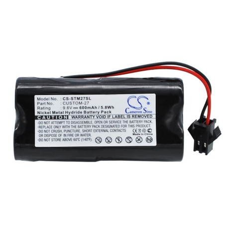 Batterie pour Tri-Tronics 1016200 (600 mAh/5.76 Wh, 9.6 V)