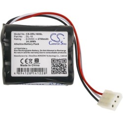 Batterie pour Saft HTL2 (2700 mAh/24.3 Wh, 9 V)