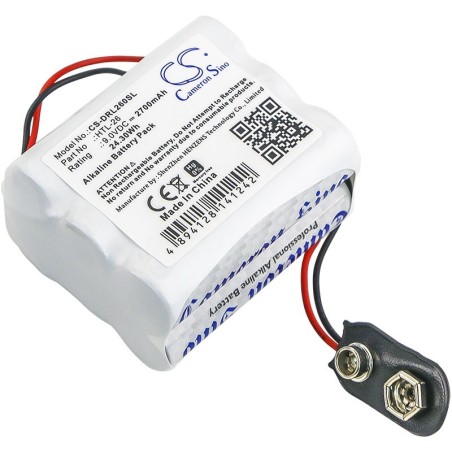 Batterie pour Vingcard 1200 (2700 mAh/24.3 Wh, 9 V)