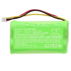 Batterie pour Kaba Programmer 1460 (2000 mAh/4.8 Wh, 2.4 V)