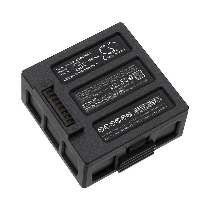 Batterie pour AEE AD05 (1200 mAh, 7.4 V)