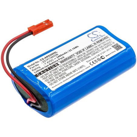 Batterie pour Arizer Solo (3400 mAh/25.16 Wh, 7.4 V)