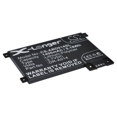 Batterie pour Amazon DR-A014 (1400 mAh/5.18 Wh, 3.7 V)