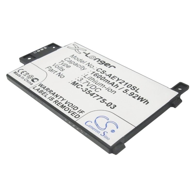 Batterie pour Amazon Kindle Touch 6" 2014 Version (1600 mAh/5.92 Wh, 3.7 V)