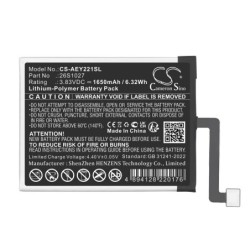 Batterie pour Amazon M2L4EK (1650 mAh/6.32 Wh, 3.83 V)