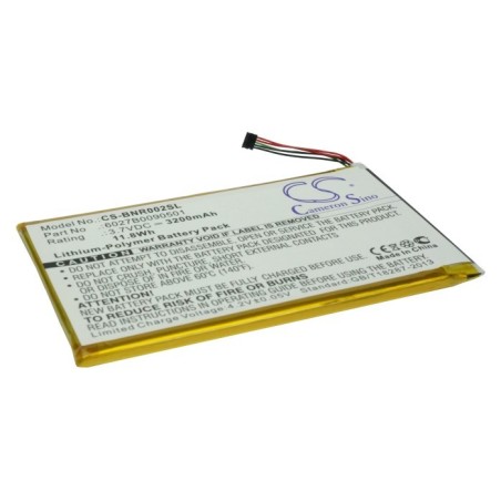 Batterie pour Barnes & Noble ENCORE (3200 mAh/11.84 Wh, 3.7 V)