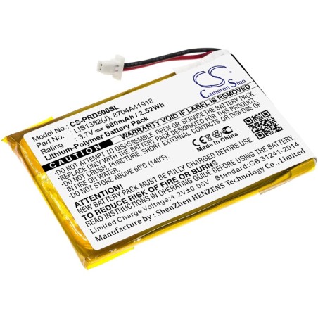 Batterie pour Sony 8704A41918 (680 mAh/2.52 Wh, 3.7 V)