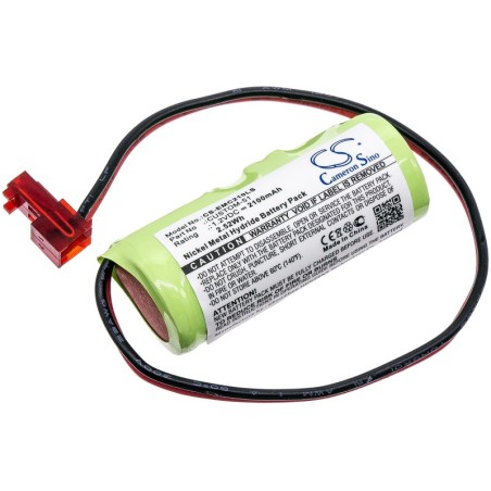 Batterie pour Lithonia ELB-1P21P2N (2100 mAh/2.52 Wh, 1.2 V)