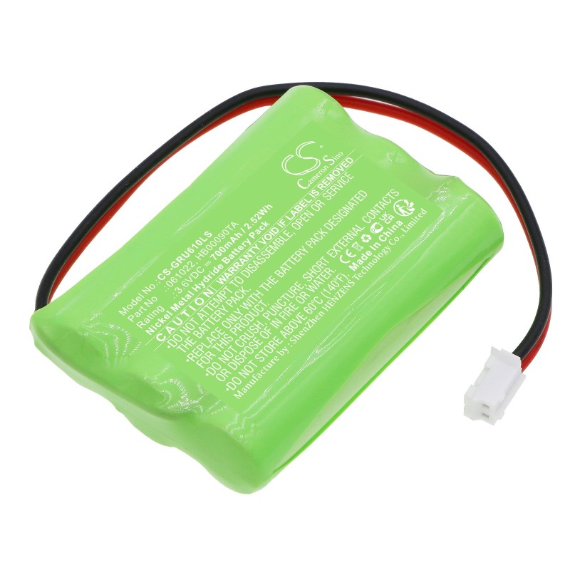 Batterie pour Legrand 061022 (700 mAh/2.52 Wh, 3.6 V)