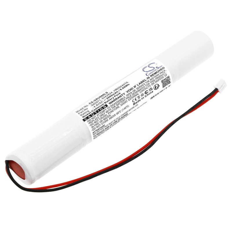 Batterie pour Legrand 9342824 (2000 mAh/9.6 Wh, 4.8 V)
