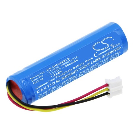 Batterie pour Legrand 111920 (600 mAh/1.92 Wh, 3.2 V)