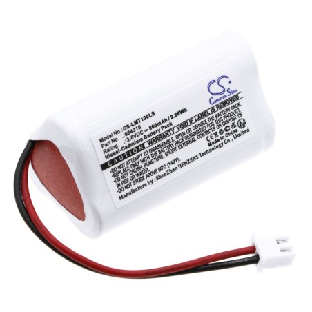 Batterie pour Unitech 10010037 (800 mAh/2.88 Wh, 3.6 V)