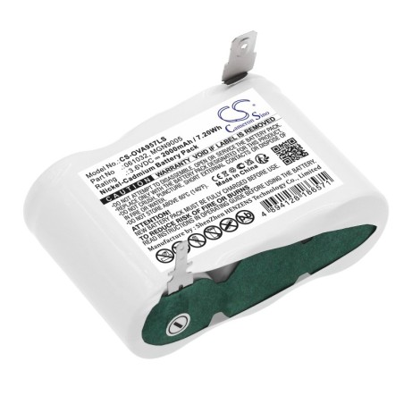 Batterie pour Legrand 2CD45/T2/AS (2000 mAh/7.2 Wh, 3.6 V)