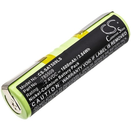 Batterie pour Saft 785509 (1600 mAh/3.84 Wh, 2.4 V)