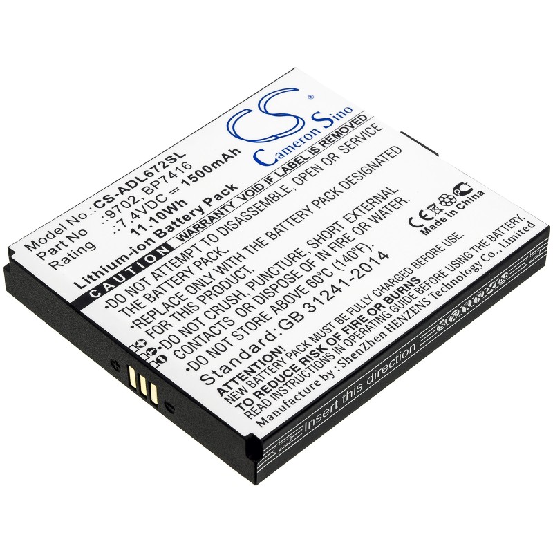 Batterie pour Additel 9702 (1500 mAh/11.1 Wh, 7.4 V)