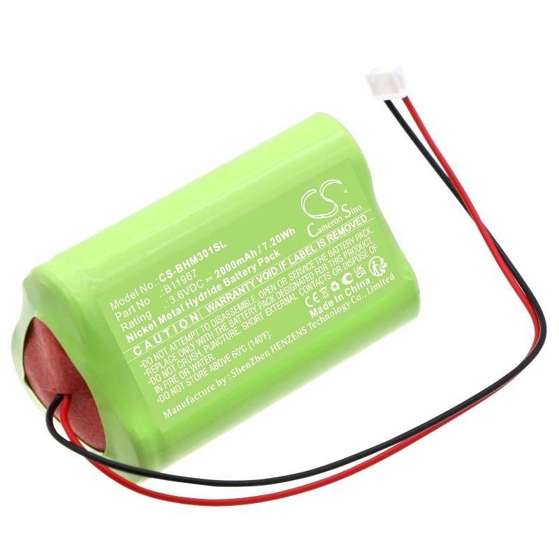 Batterie pour Bacharach B11967 (2000 mAh/7.2 Wh, 3.6 V)