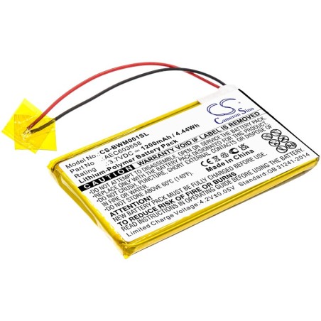 Batterie pour BW AEC603658 (1200 mAh/4.44 Wh, 3.7 V)