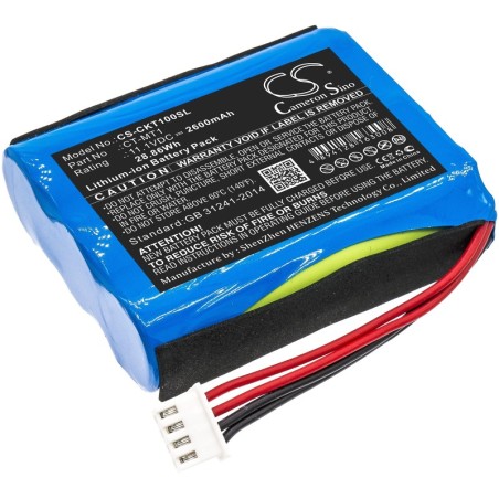 Batterie pour Clarke-Tech CT Triple (2600 mAh/28.86 Wh, 11.1 V)