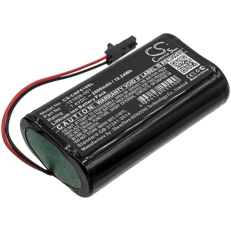 Batterie pour ComSonics 101610-DF (2600 mAh/19.24 Wh, 7.4 V)