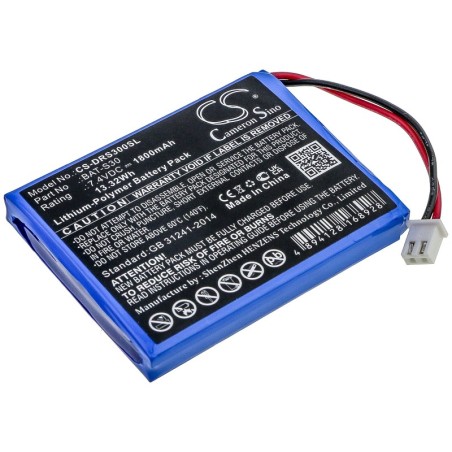 Batterie pour Deviser S30 (1800 mAh/13.32 Wh, 7.4 V)
