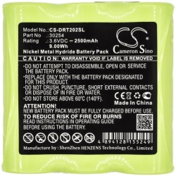 Batterie pour Deviser DS2002H (2500 mAh/9 Wh, 3.6 V)