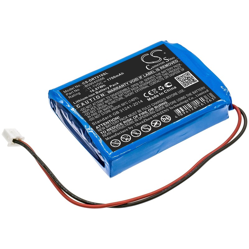 Batterie pour Deviser DS2100L (1700 mAh/18.87 Wh, 11.1 V)