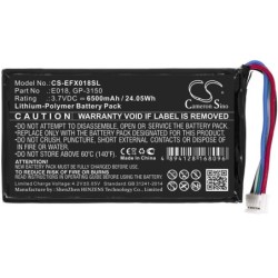 Batterie pour EXFO E018 (6500 mAh/24.05 Wh, 3.7 V)