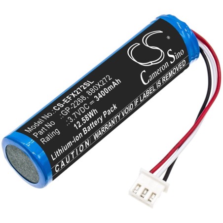 Batterie pour EXFO EX1 (3400 mAh/12.58 Wh, 3.7 V)