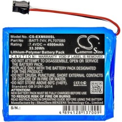 Batterie pour Extech Ms6060 (4500 mAh/33.3 Wh, 7.4 V)