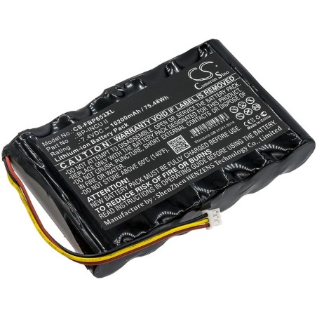 Batterie pour Fluke Radiant Warmer Analyzer (10200 mAh/75.48 Wh, 7.4 V)