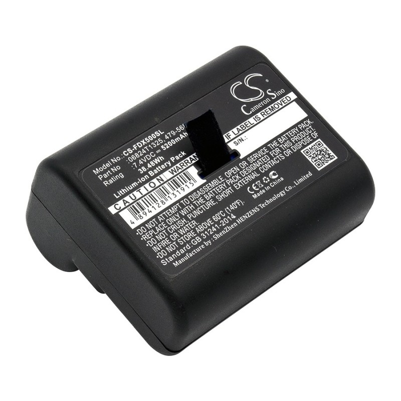 Batterie pour Fluke DSX-5000 CableAnalyzer (5200 mAh/38.48 Wh, 7.4 V)