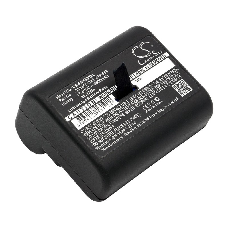 Batterie pour Fluke DSX-5000 CableAnalyzer (6800 mAh/50.32 Wh, 7.4 V)