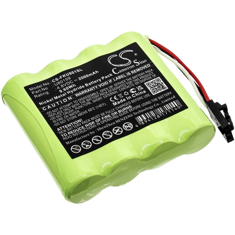 Batterie pour Fluke U80159 (2000 mAh/9.6 Wh, 4.8 V)