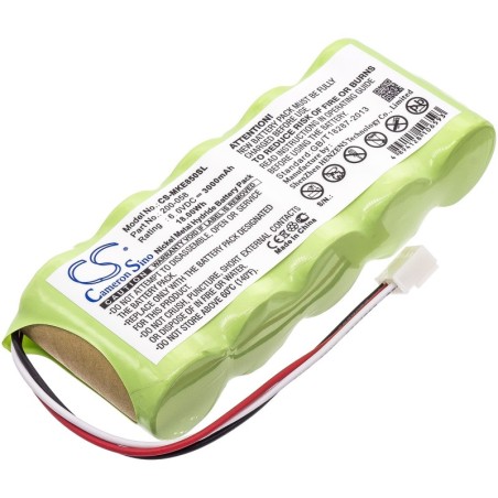 Batterie pour GE 200-058 (3000 mAh/18 Wh, 6 V)