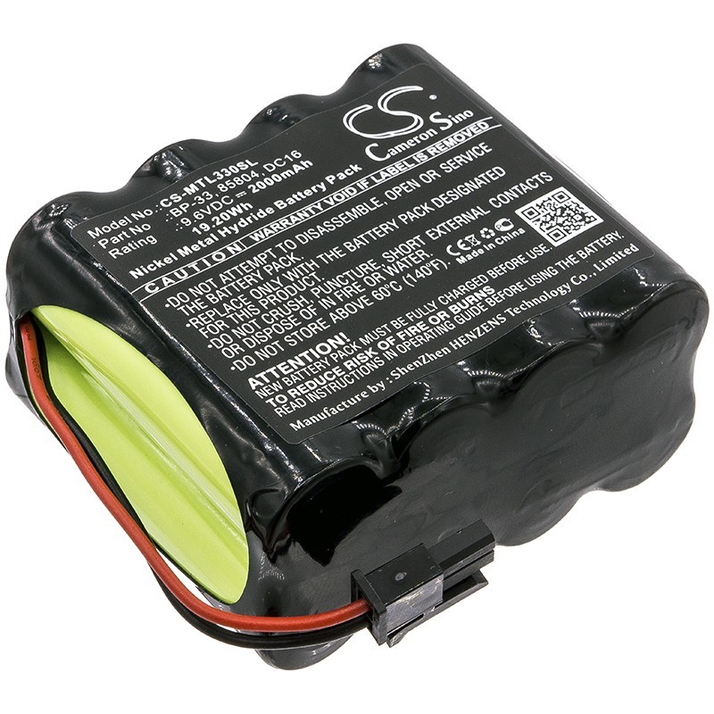 Batterie pour Martel BP-33 (2000 mAh/19.2 Wh, 9.6 V)