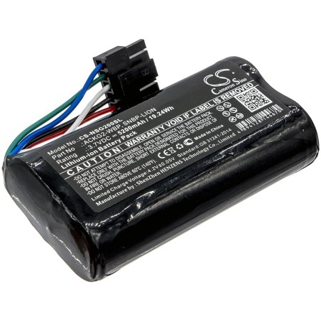 Batterie pour NetScout LinkRunner G2 (5200 mAh/19.24 Wh, 3.7 V)