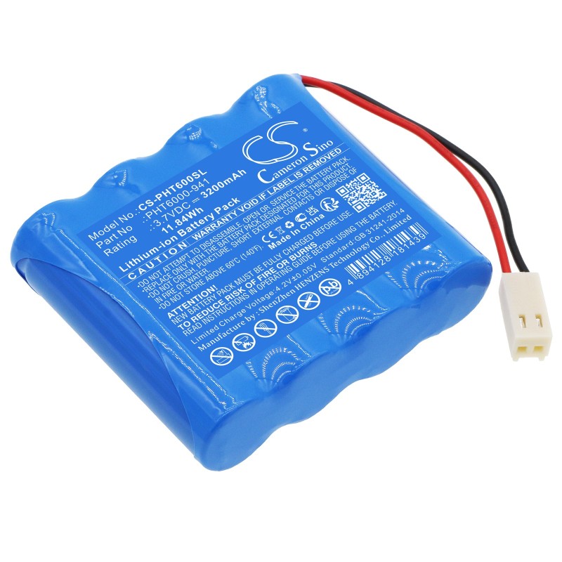Batterie pour Phase PHT6000 (3200 mAh/11.84 Wh, 3.7 V)