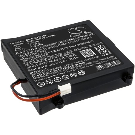Batterie pour Peaktech P1195 (3200 mAh/23.68 Wh, 7.4 V)