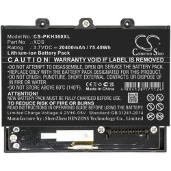 Batterie pour Peaktech 1360 (20400 mAh/75.48 Wh, 3.7 V)