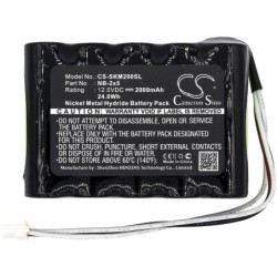 Batterie pour Emitor Satlook Micro HD (2000 mAh/24 Wh, 12 V)