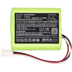 Batterie pour Sencore 17A49 A (2000 mAh/14.4 Wh, 7.2 V)